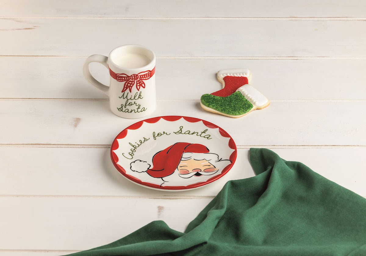 Mud Pie Milk And Cookies For Santa Set