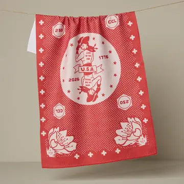 Geometry Summer Print Tea Towels