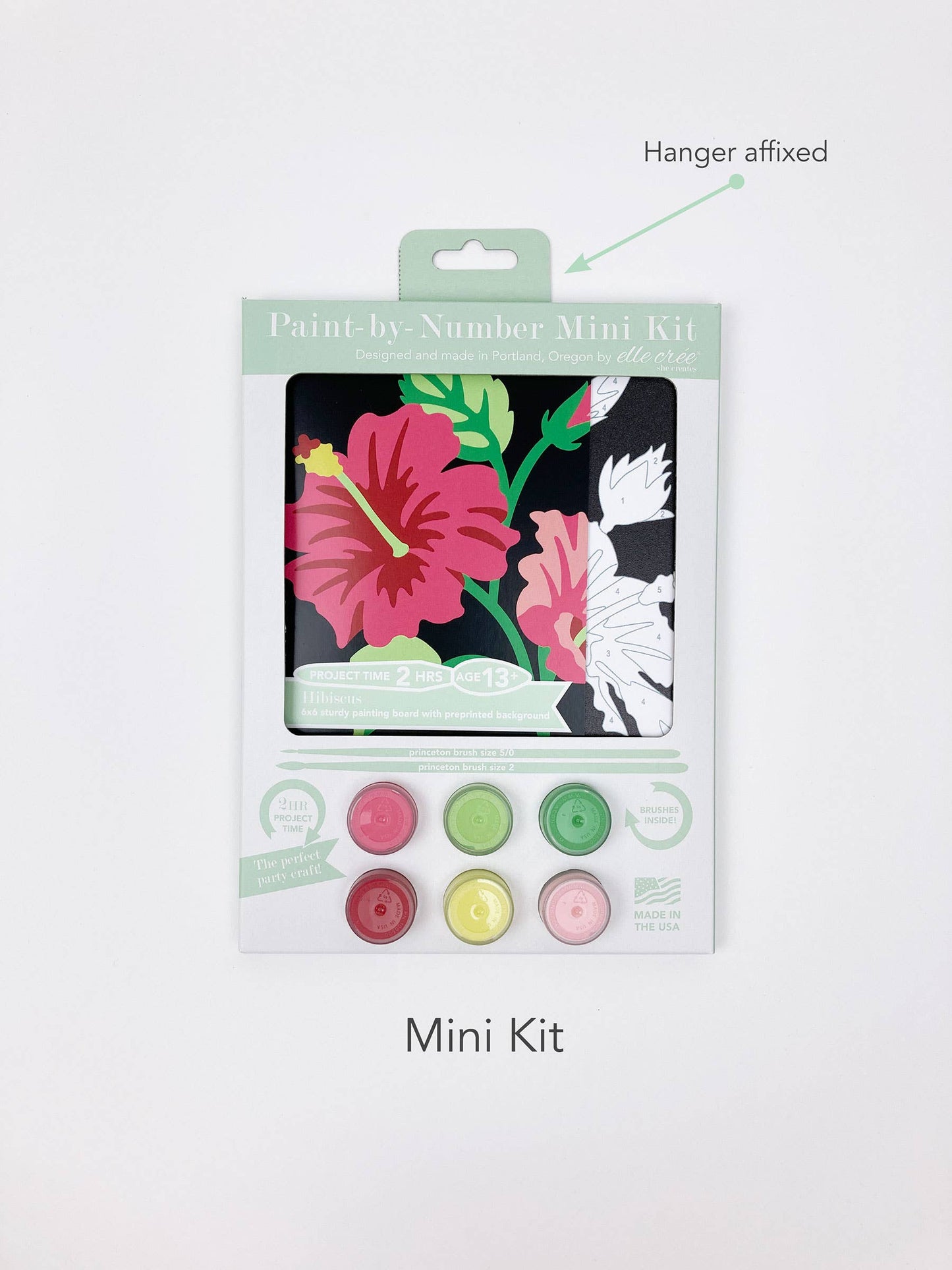 Dahlias MINI Paint-by-Number Kit