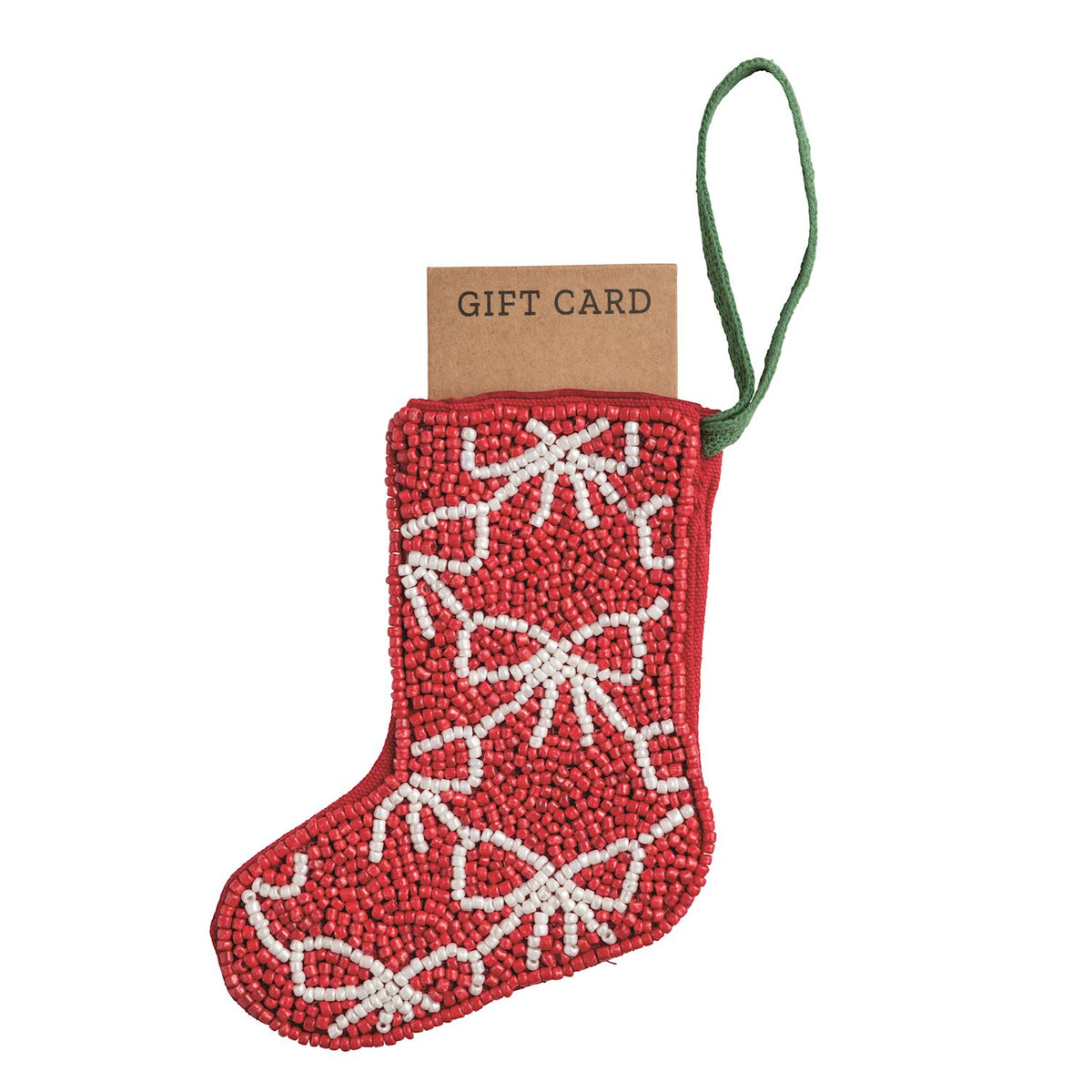 Mud Pie Beaded Stocking Ornaments