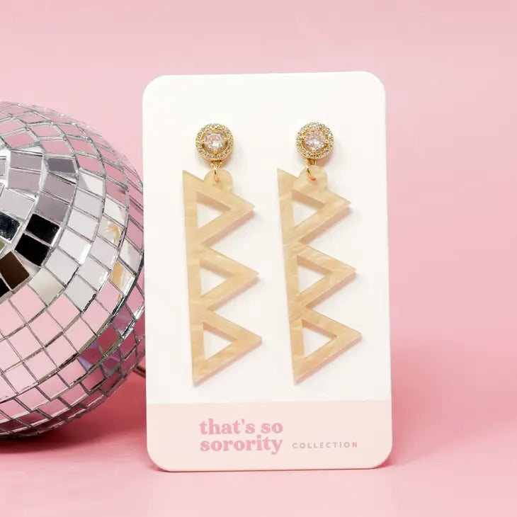 So Sorority Acrylic Earrings