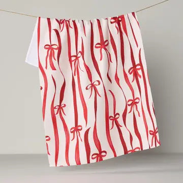 Geometry Christmas Print Tea Towels
