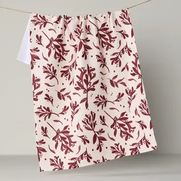 Geometry Christmas Print Tea Towels