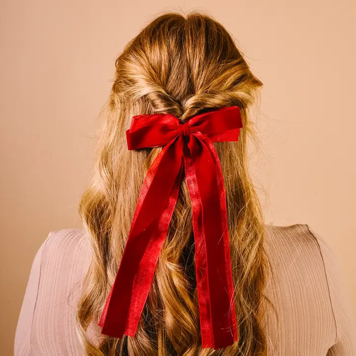 The Darling Effect Velvet Luxe Layered Hair Bow