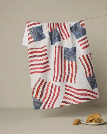 Geometry Summer Print Tea Towels