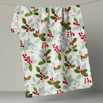 Geometry Christmas Print Tea Towels