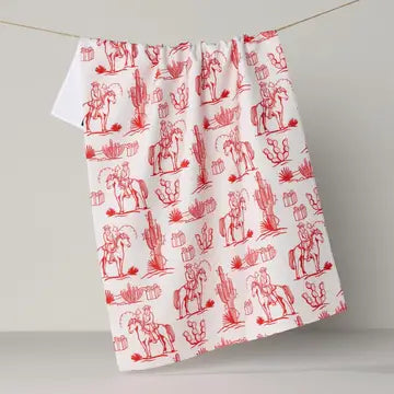 Geometry Christmas Print Tea Towels