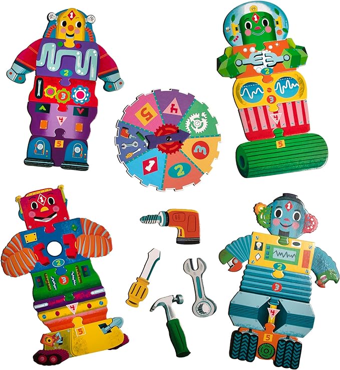 eeBoo Robot Shaped Spinner Game