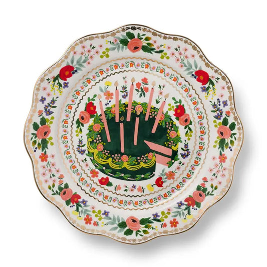 Rifle Paper Co Floral Celebration Plate