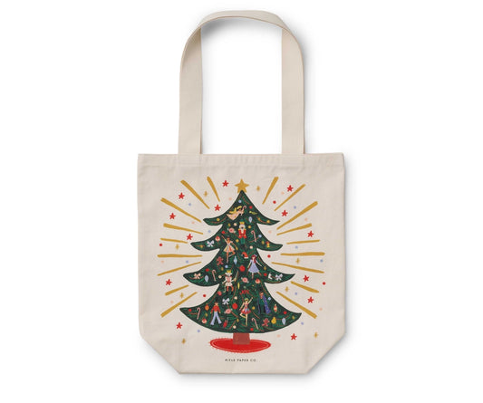 Holiday Tree Canvas Tote Bag