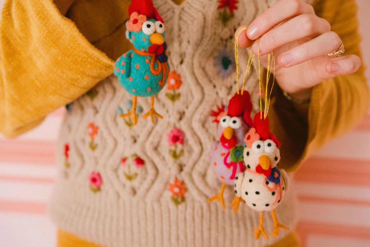 French Knot Ornaments