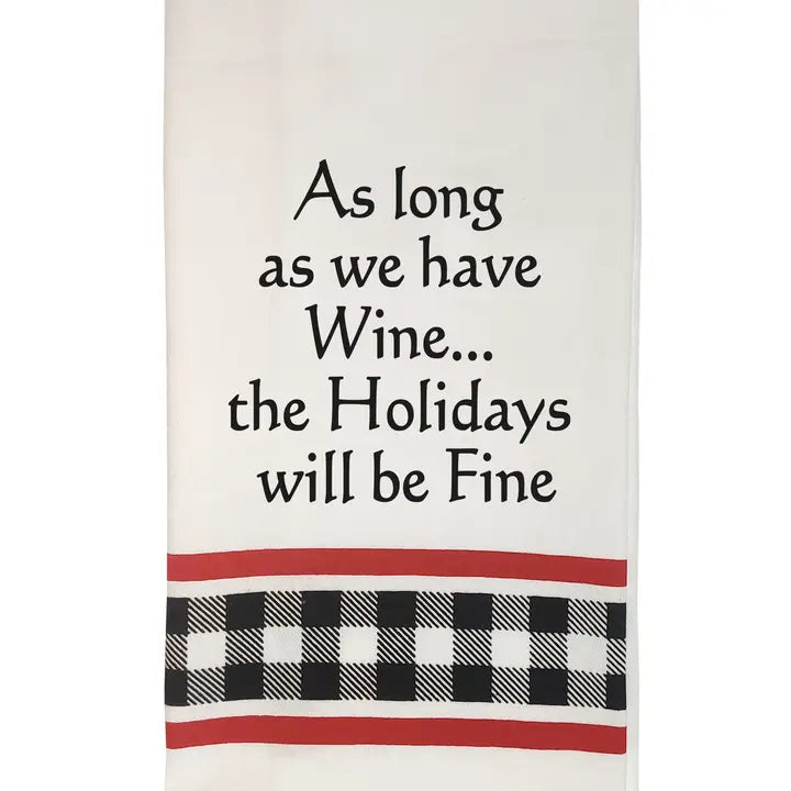 Wild Hare Designs Christmas Tea Towel