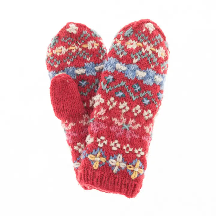 French Knot Mittens & Hand Warmers