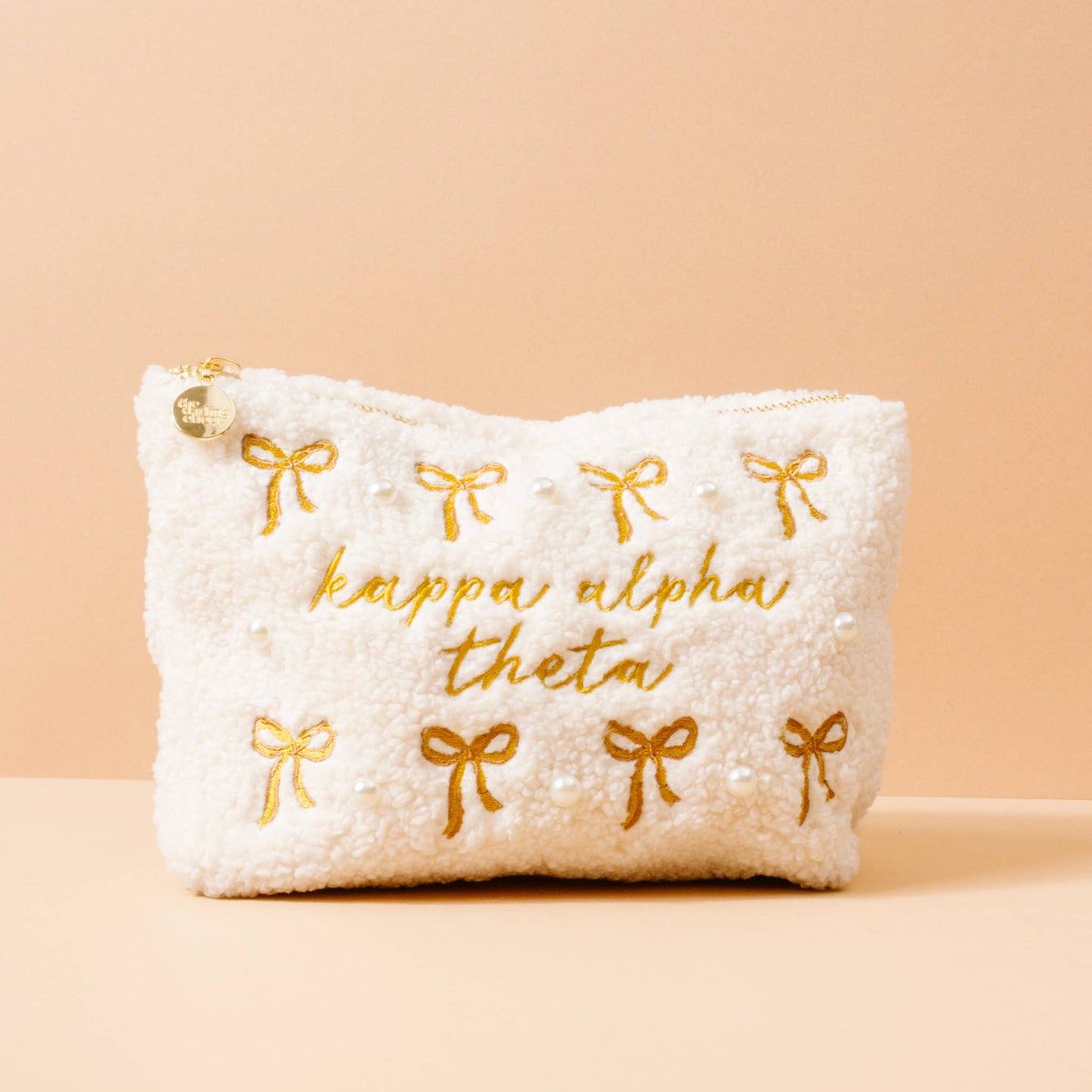 Sorority Bows & Pearls Teddy Pouch