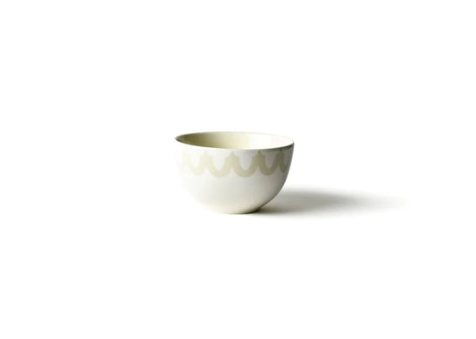 ARABESQUE TRIM SMALL BOWL ECRU