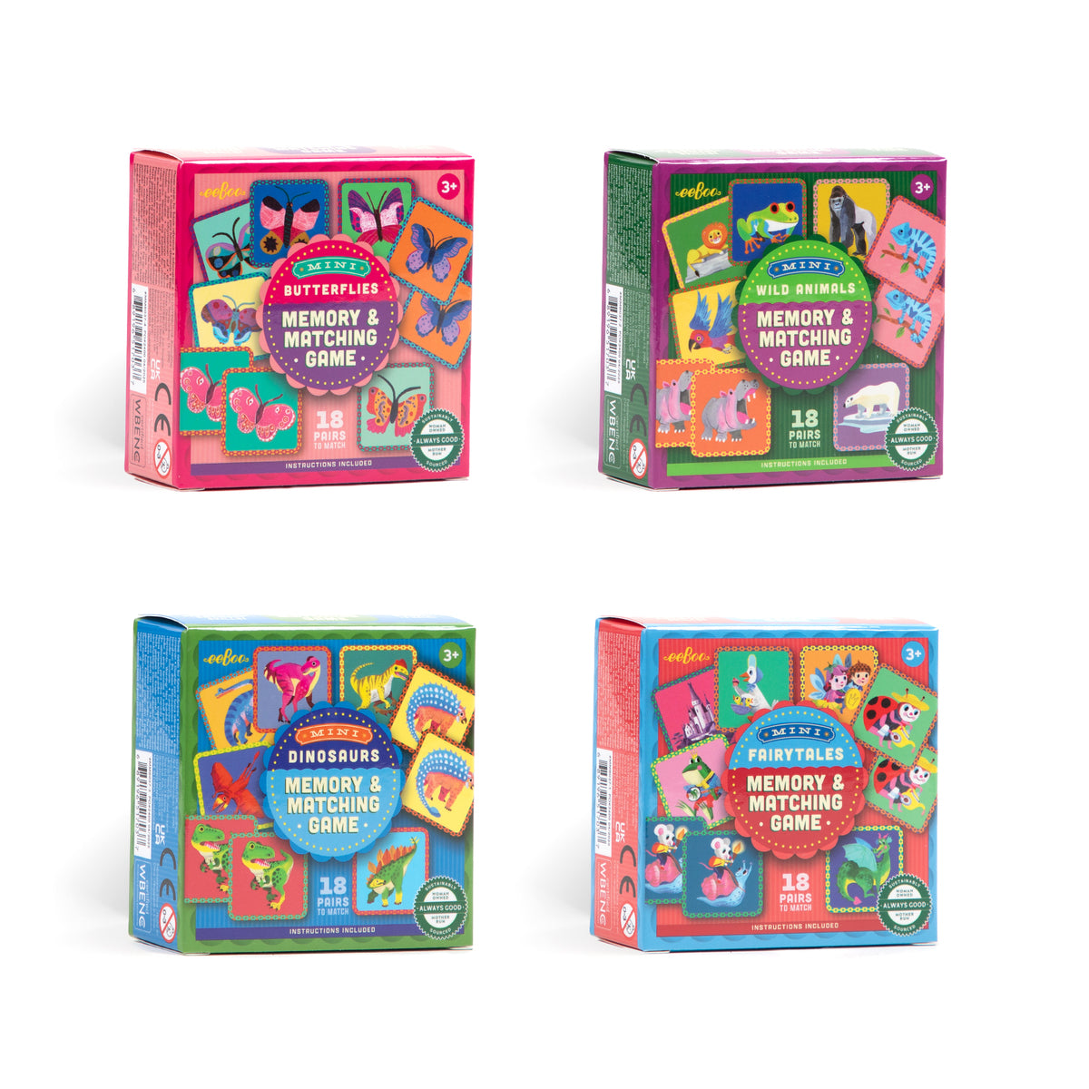 eeboo Mini Memory & Matching Games