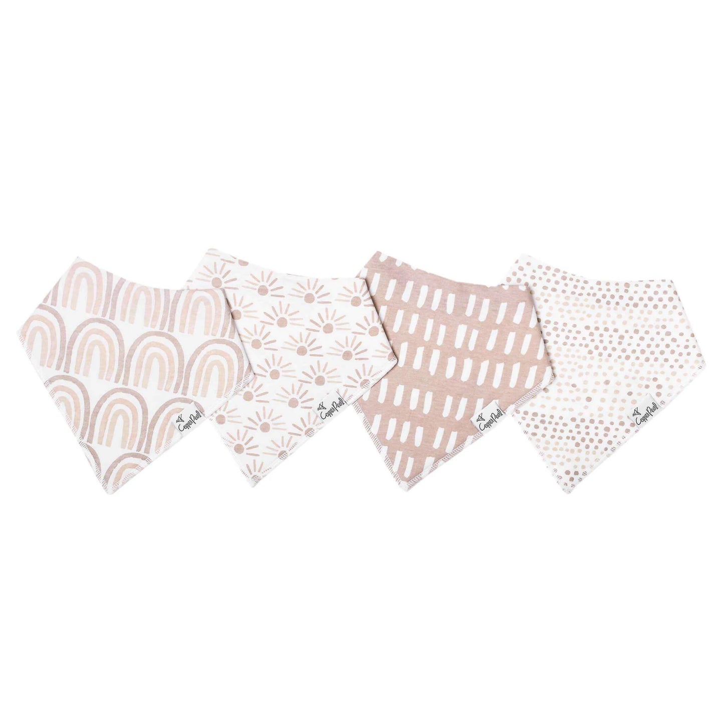 Copper Pearl Bandana Bibs