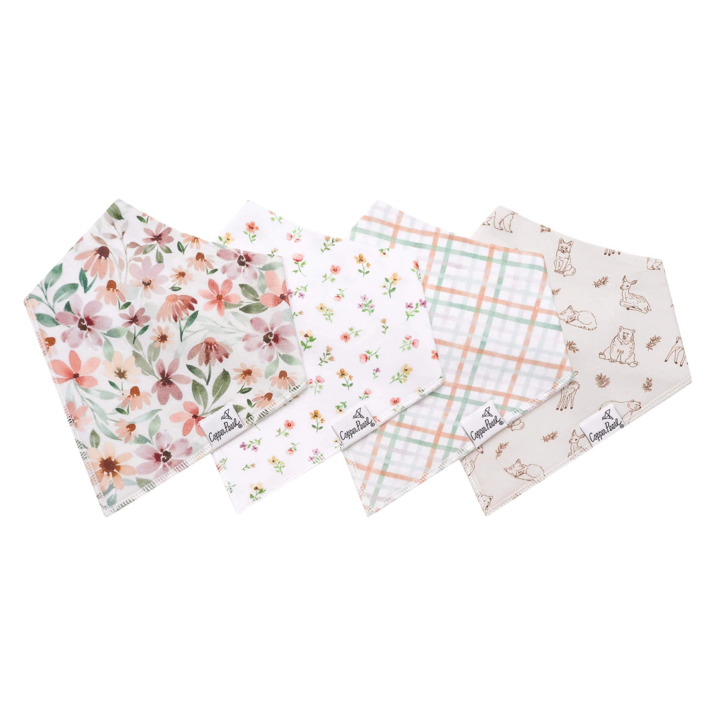 Copper Pearl Bandana Bibs