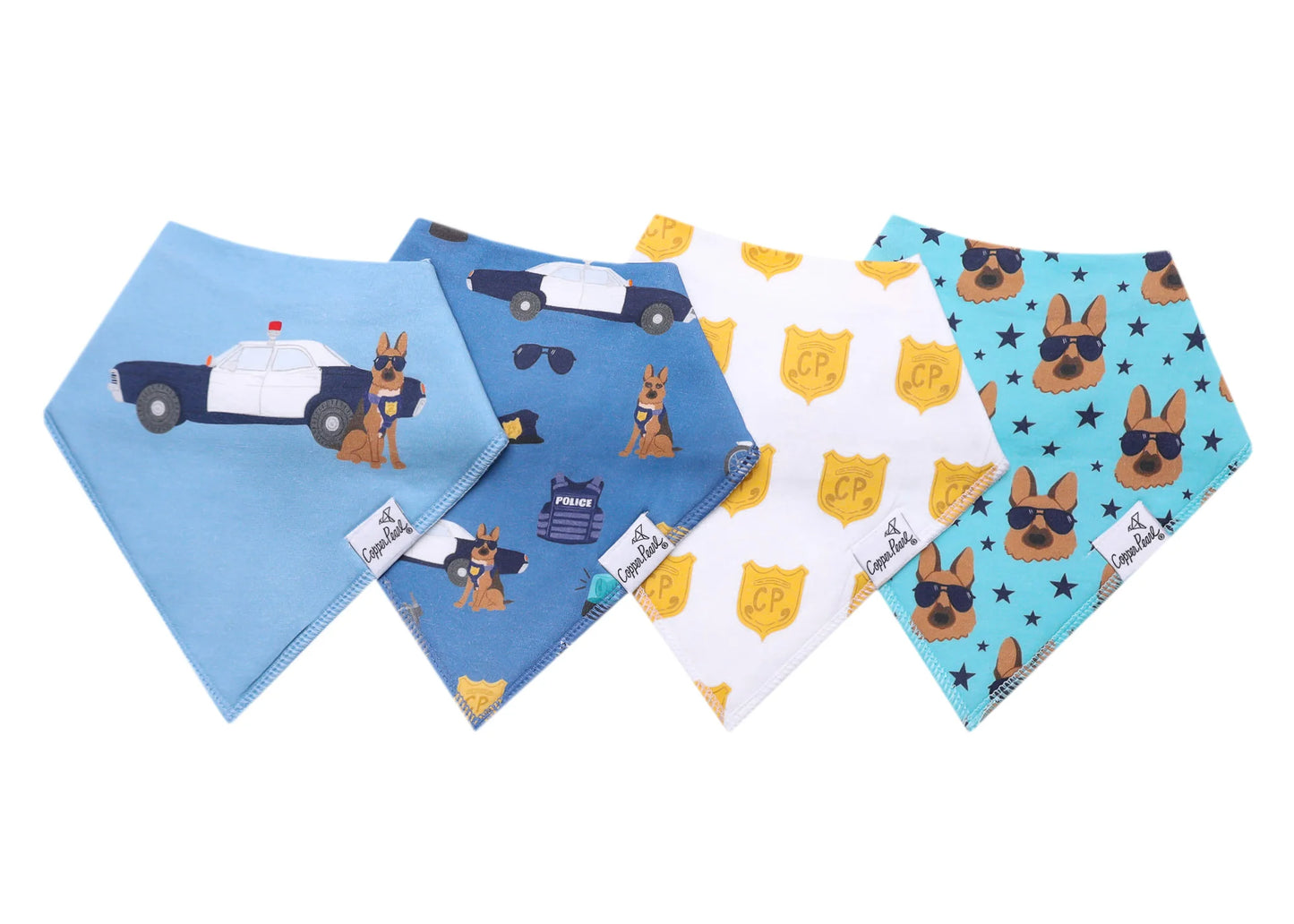 Copper Pearl Bandana Bibs