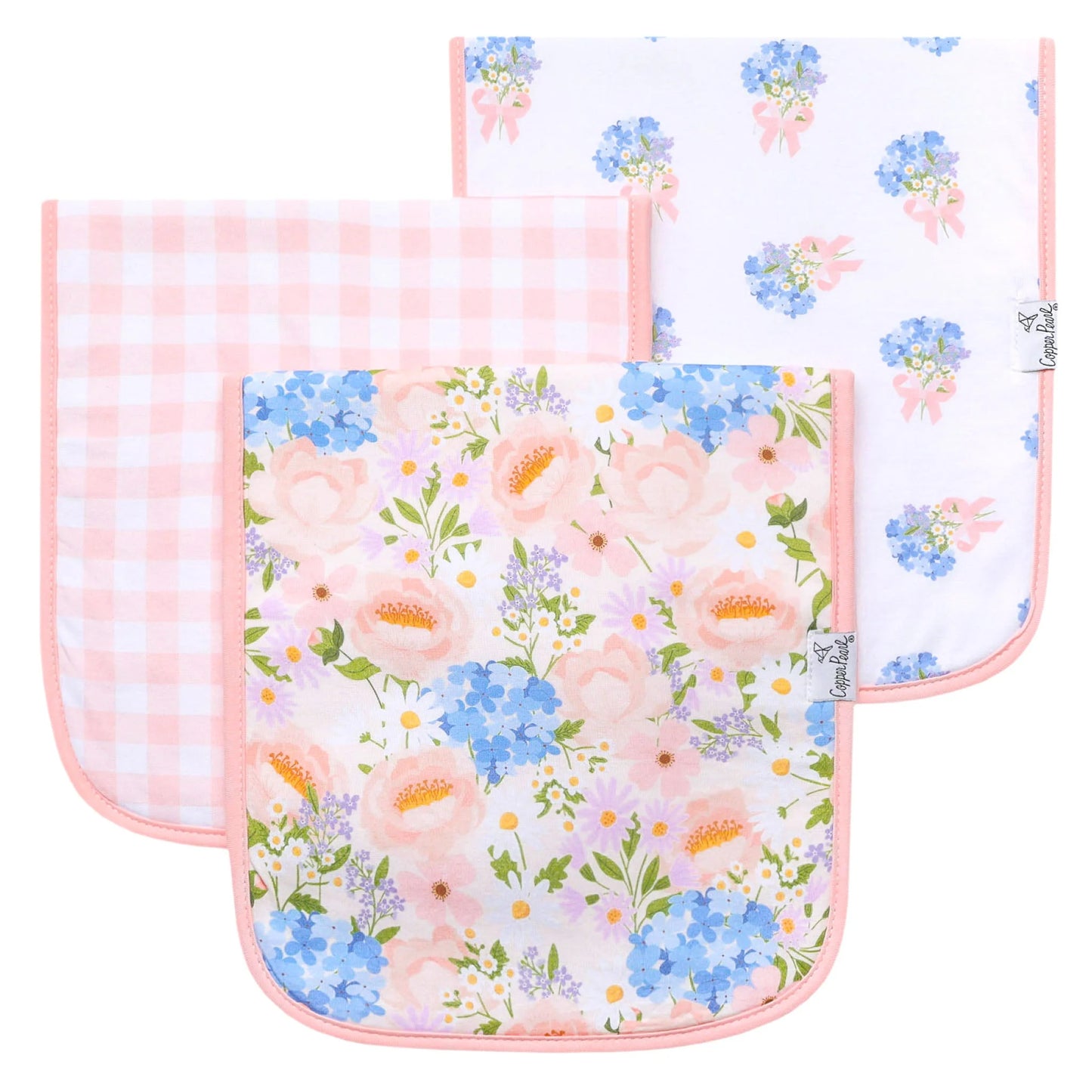 Copper Pearl Burp Cloth Sets