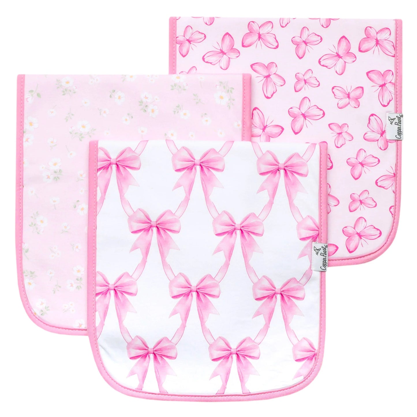 Copper Pearl Burp Cloth Sets