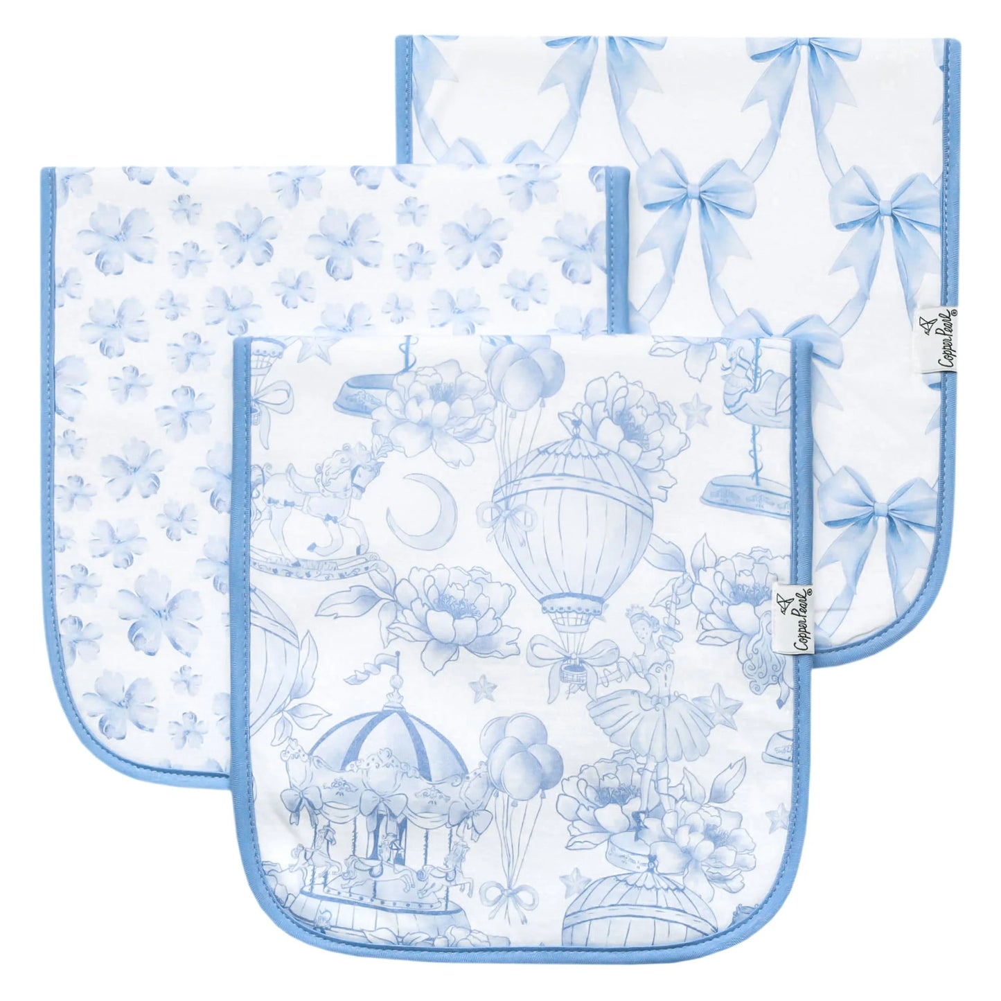 Copper Pearl Burp Cloth Sets