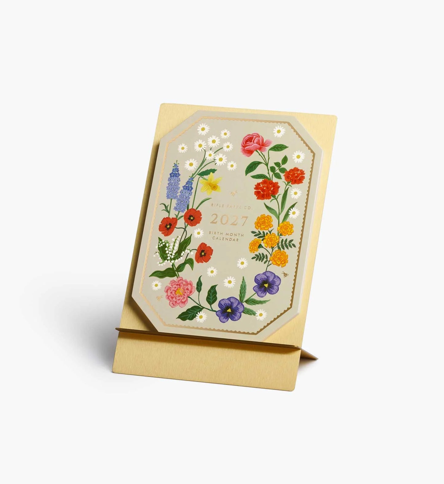 Rifle Paper Co Birth Month Calendar with Easel