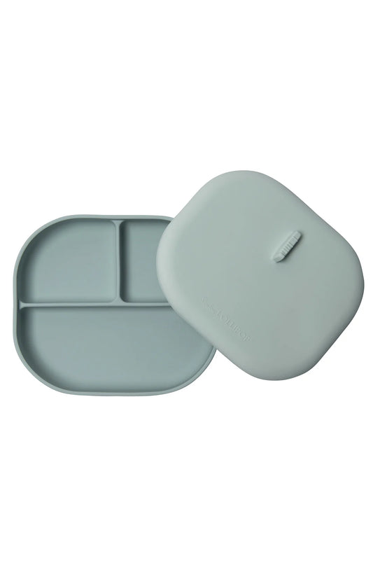 LouLou Lollipop Divided Plate with Lid