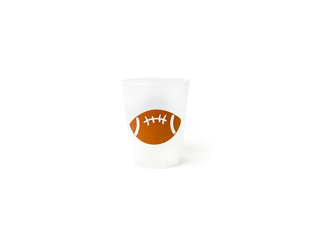 Happy Everything Football Frosted Cups