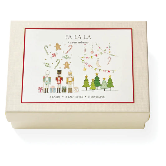 Karen Adams Fa La La Note Card Box