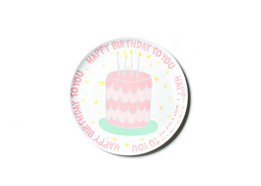 Coton Colors Happy Birthday Melamine Dinner Plates