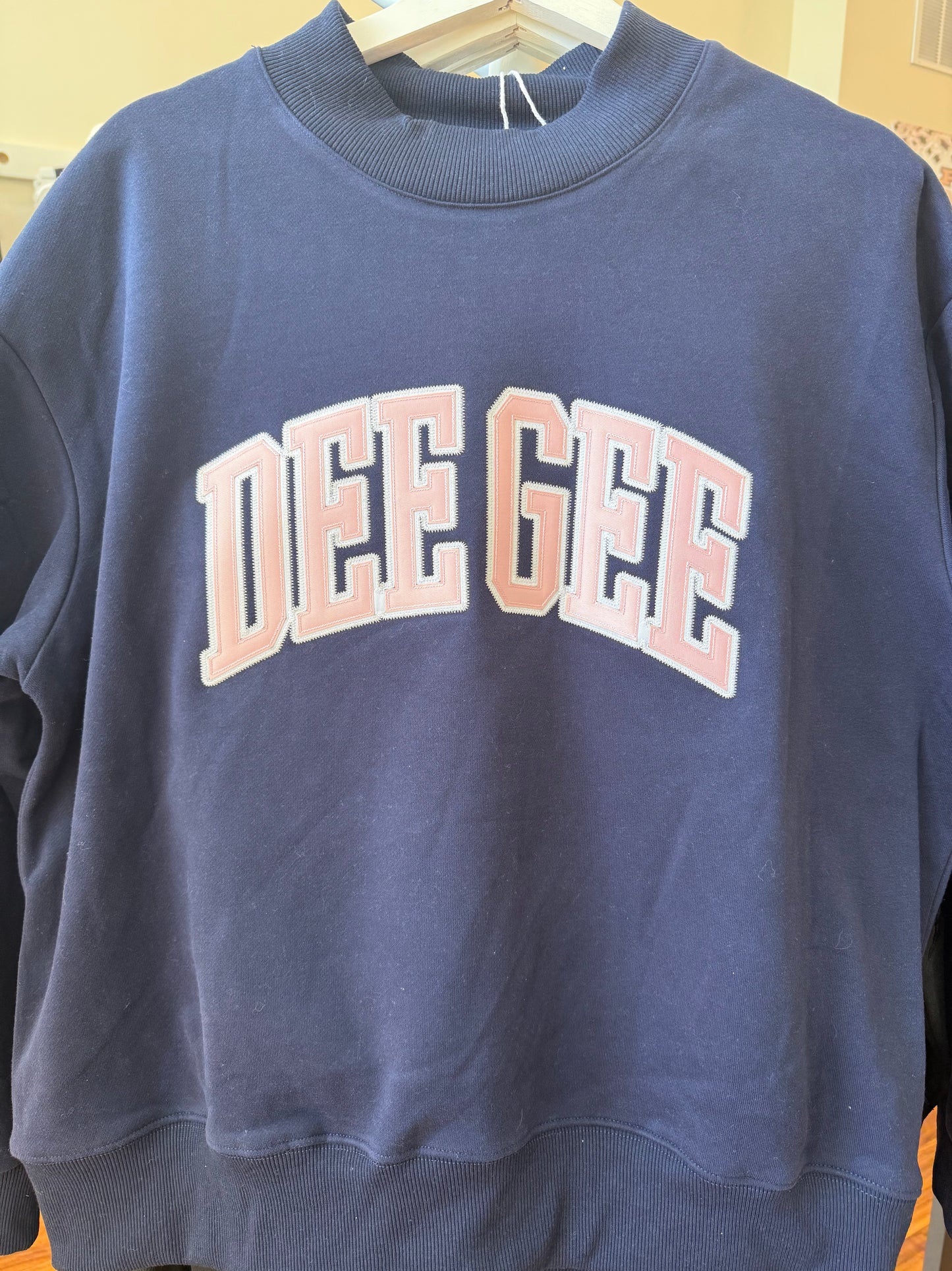Sorority Mock Neck Crew Sweatshirt