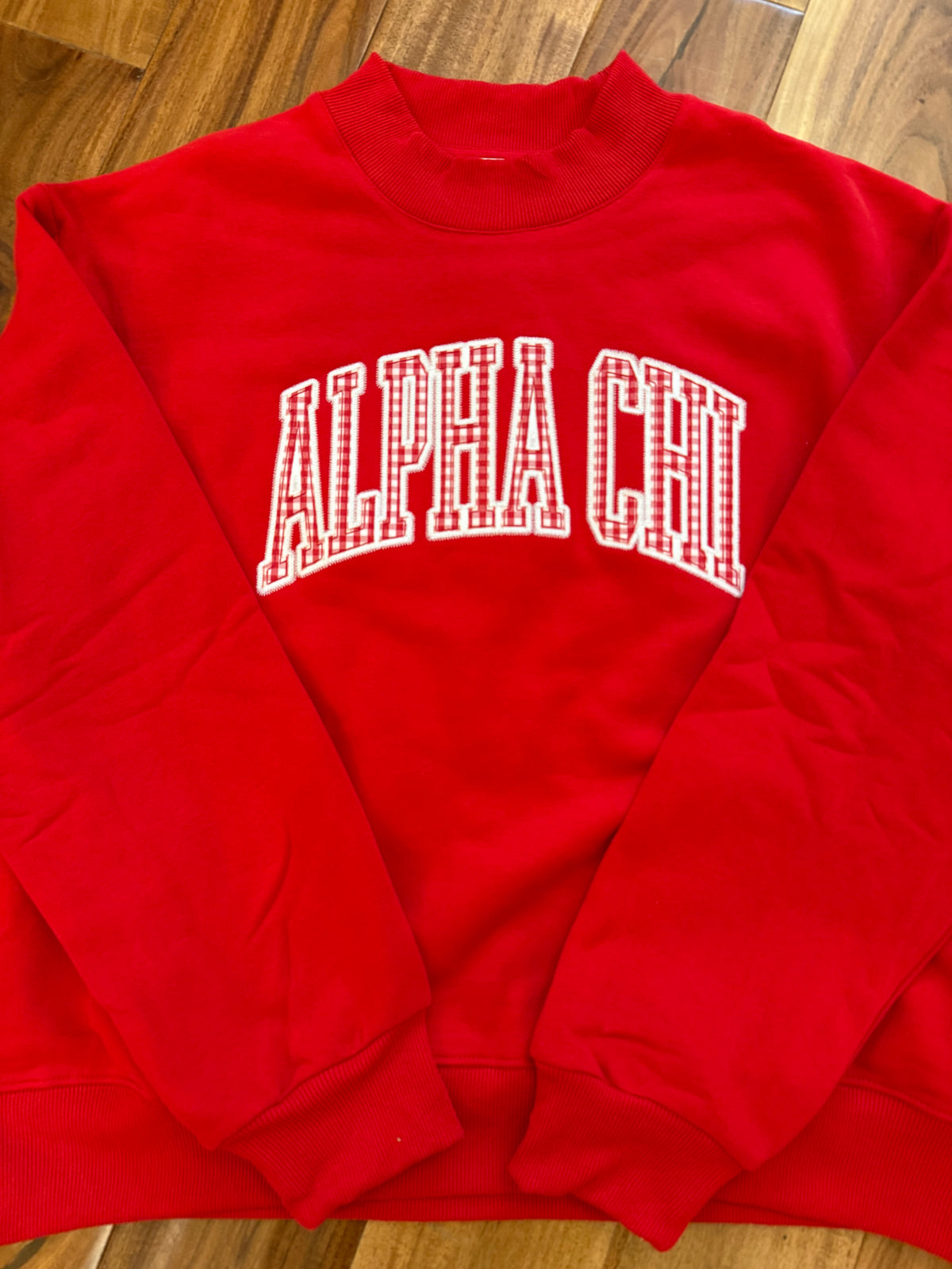 Sorority Mock Neck Crew Sweatshirt