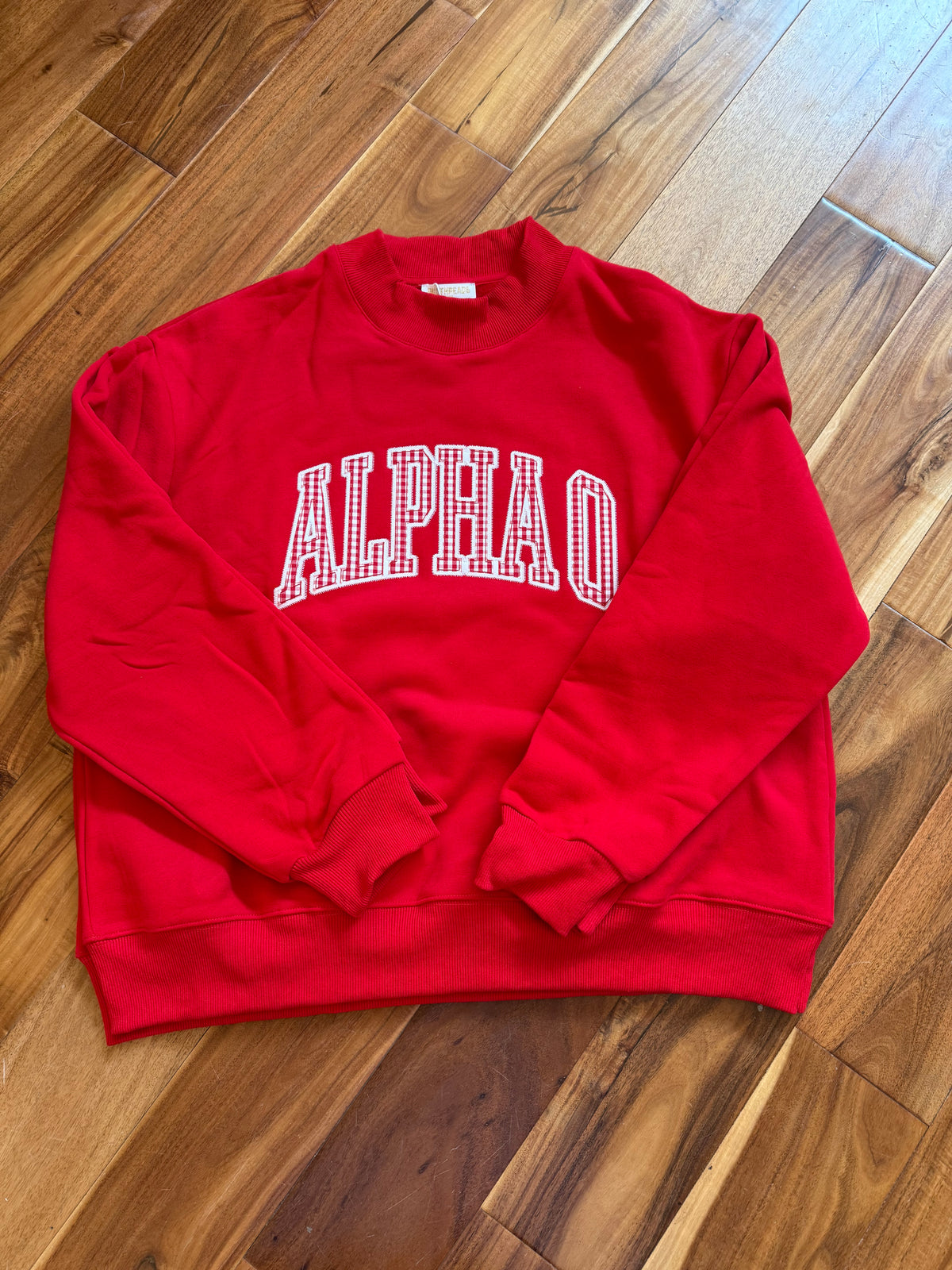 Sorority Mock Neck Crew Sweatshirt