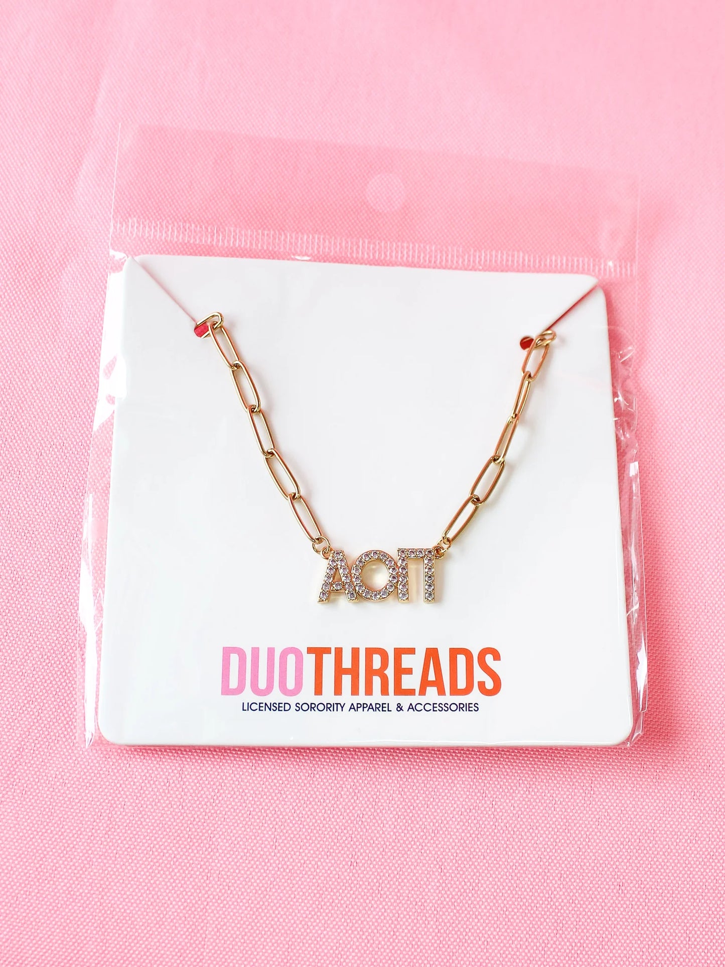 Rhinestone Sorority Necklace