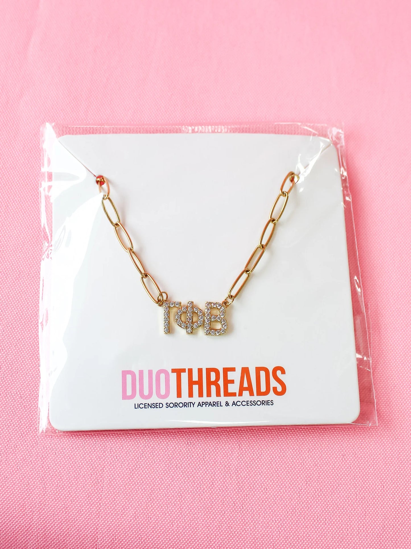 Rhinestone Sorority Necklace