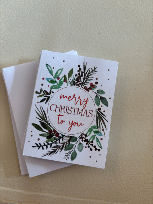 Gina B Christmas Enclosure Cards