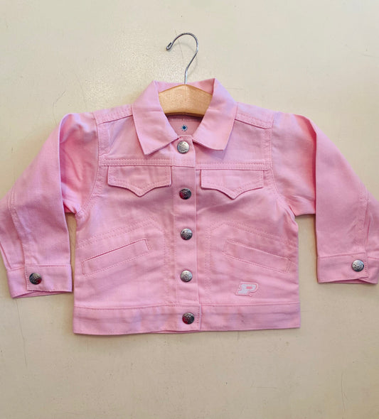 Purdue Kids Pink Jean Jacket