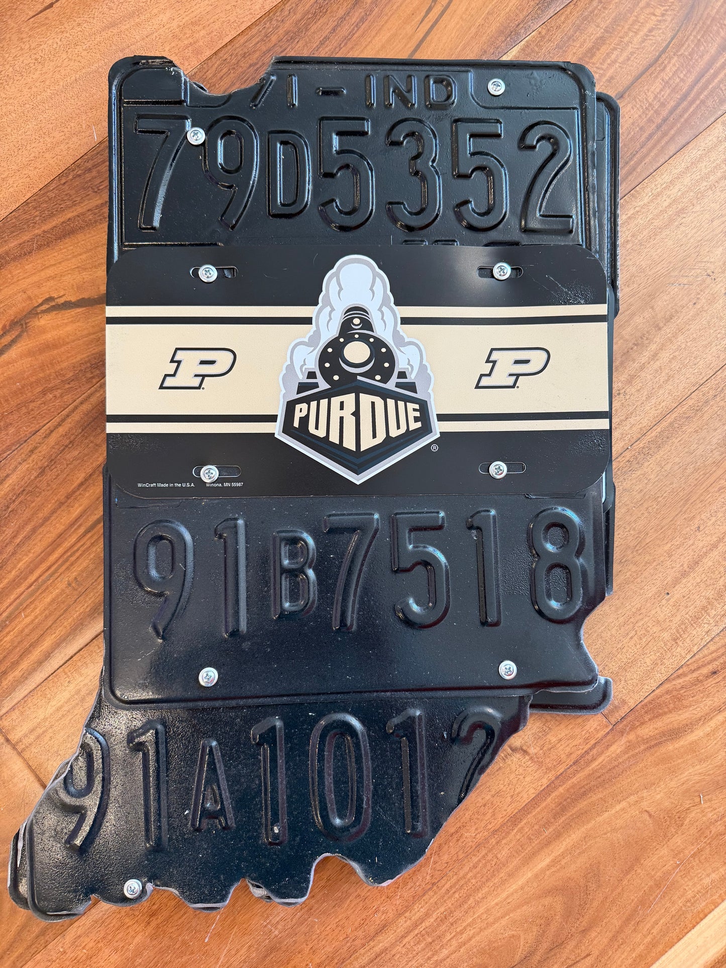 Colts, Purdue, State of Indiana License Plate Signs