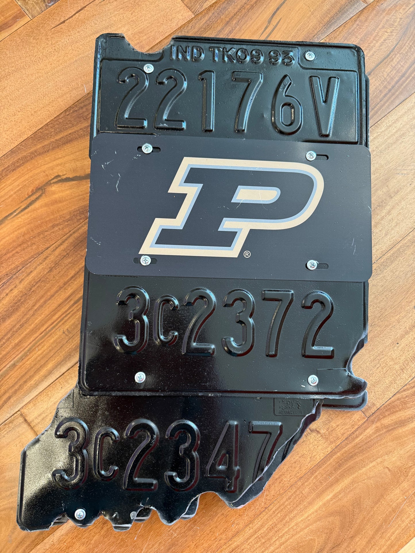Colts, Purdue, State of Indiana License Plate Signs