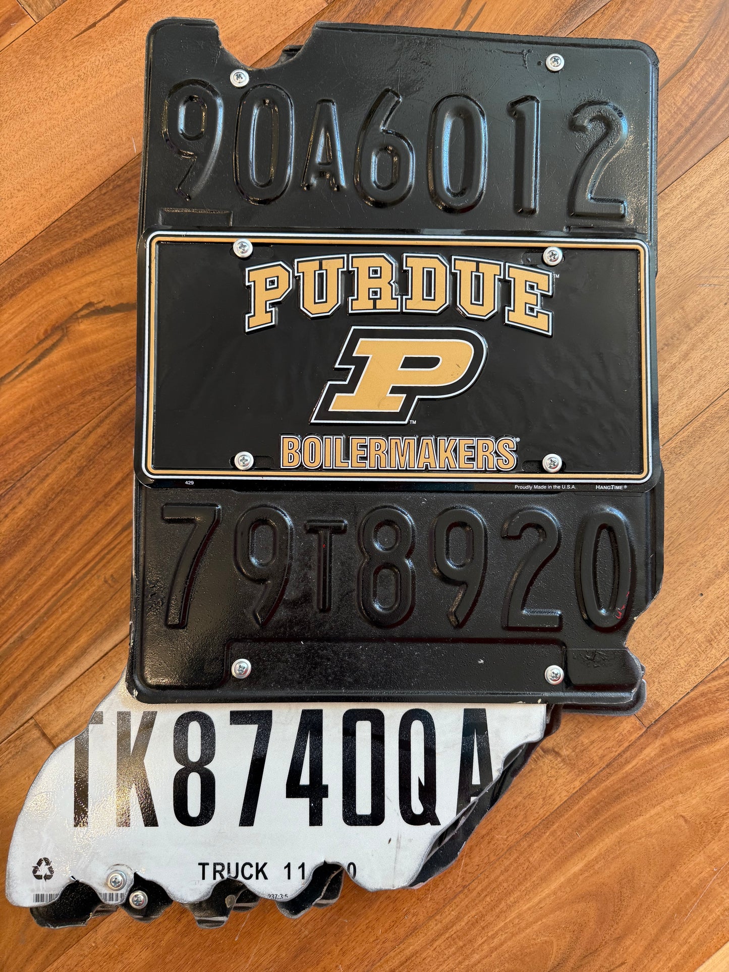 Colts, Purdue, State of Indiana License Plate Signs