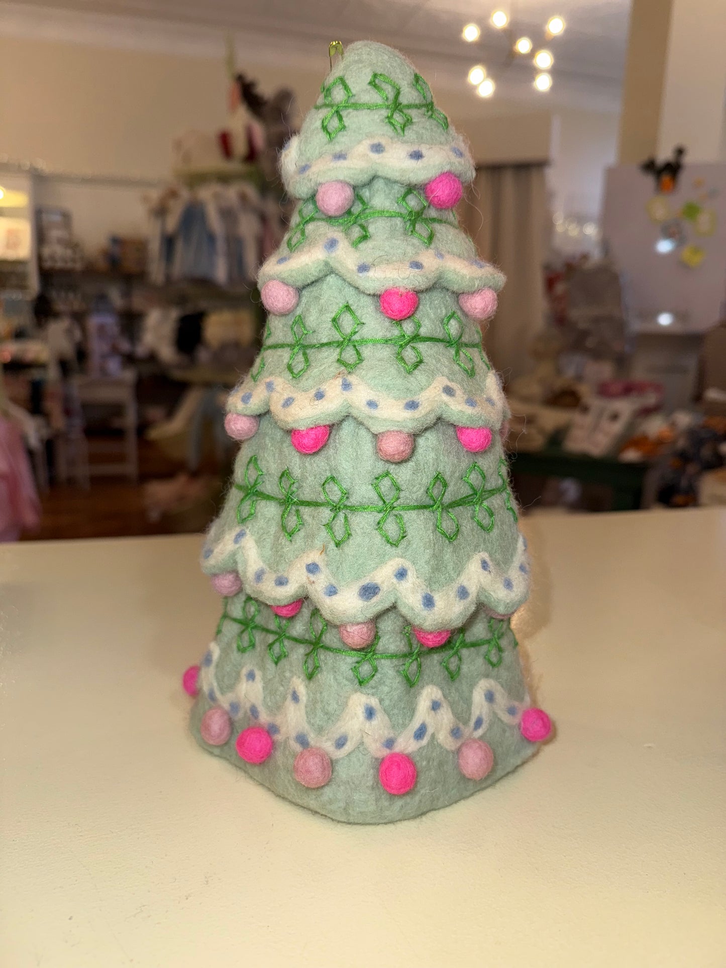 French Knot Tree and Mantel Toppers