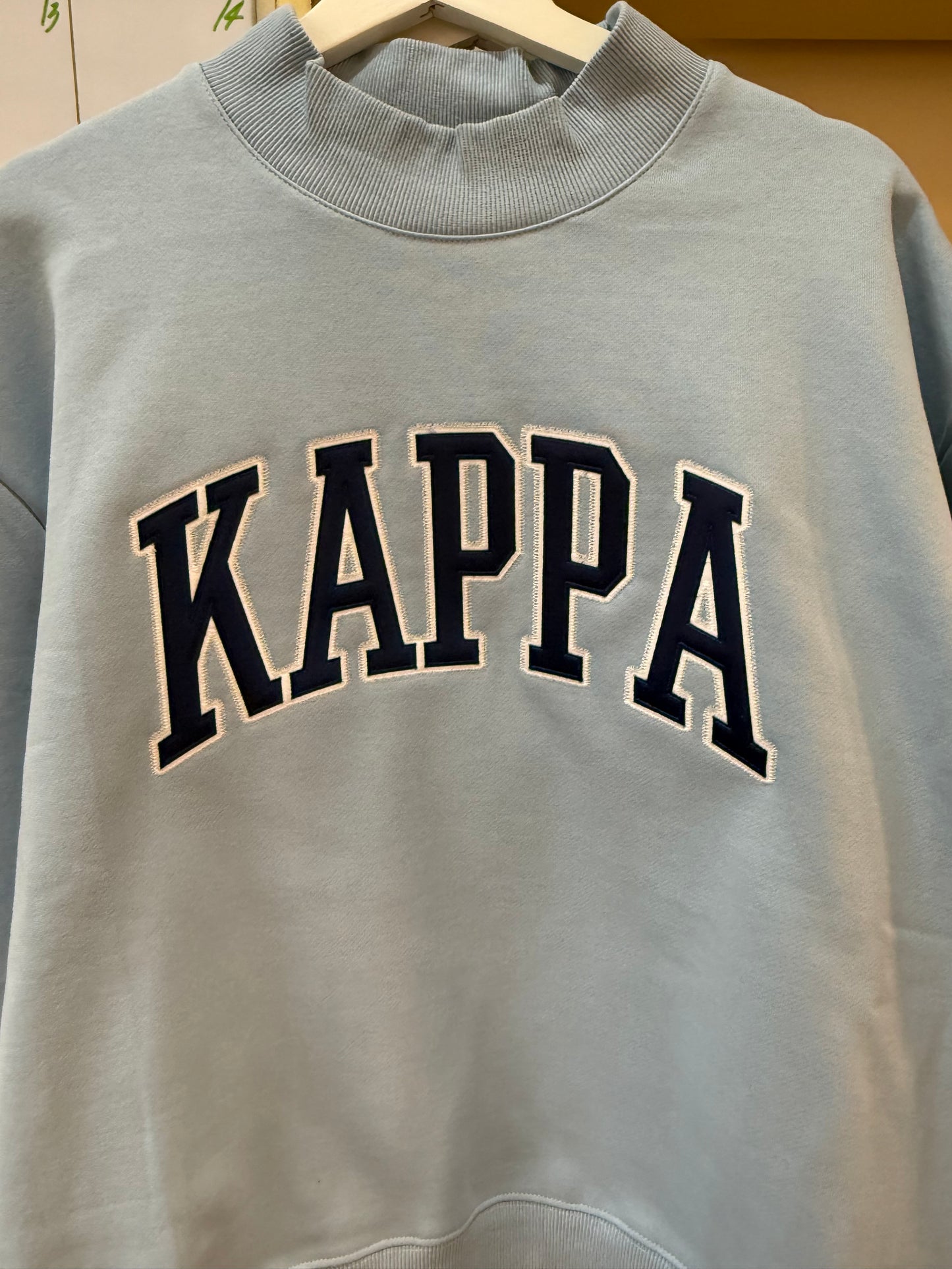 Sorority Mock Neck Crew Sweatshirt