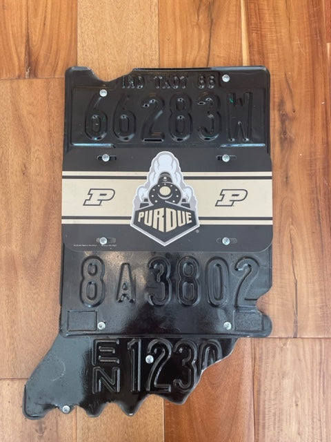 Colts, Purdue, State of Indiana License Plate Signs