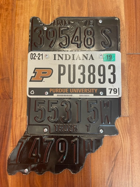 Colts, Purdue, State of Indiana License Plate Signs