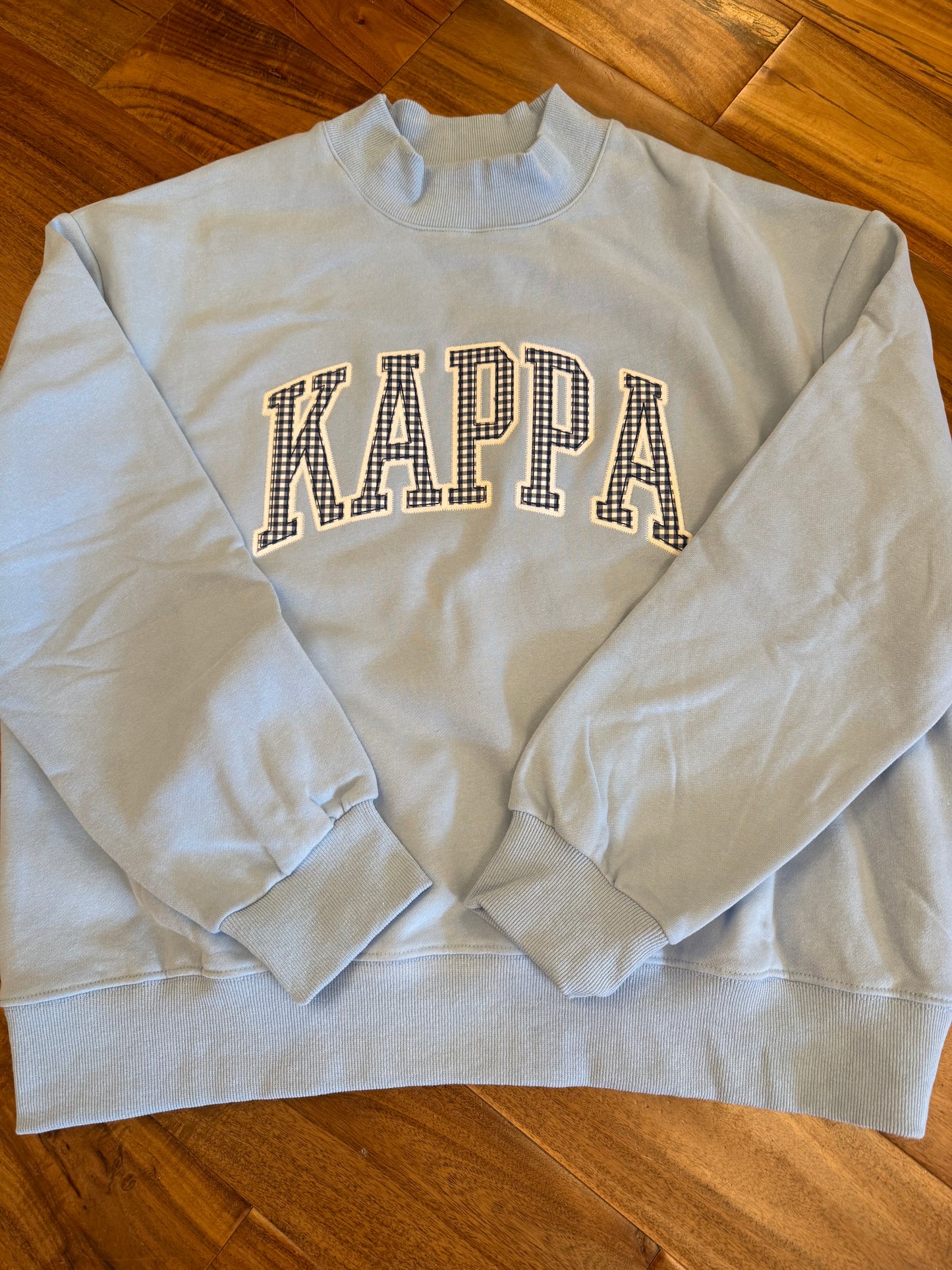 Sorority Mock Neck Crew Sweatshirt