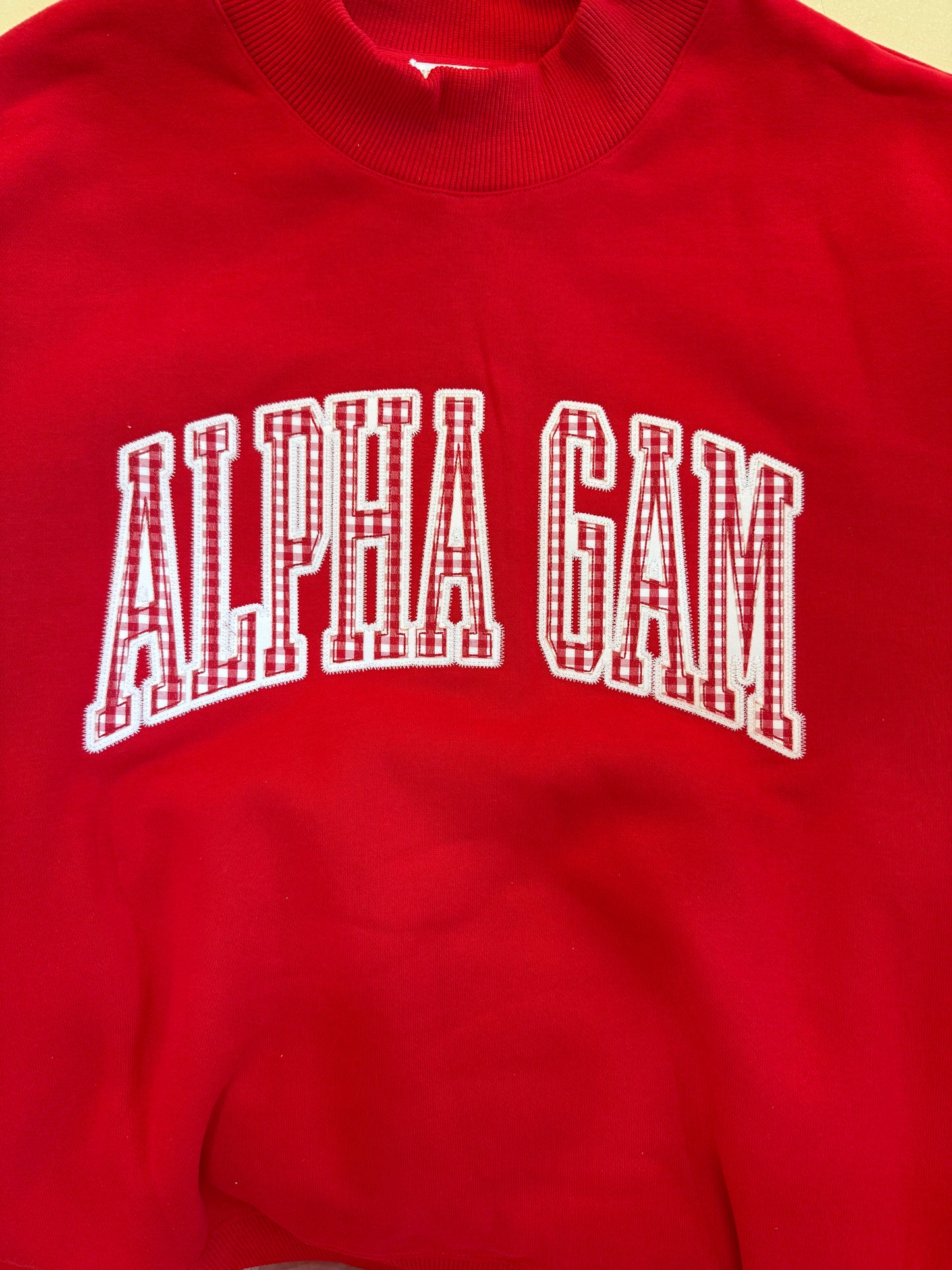 Sorority Mock Neck Crew Sweatshirt