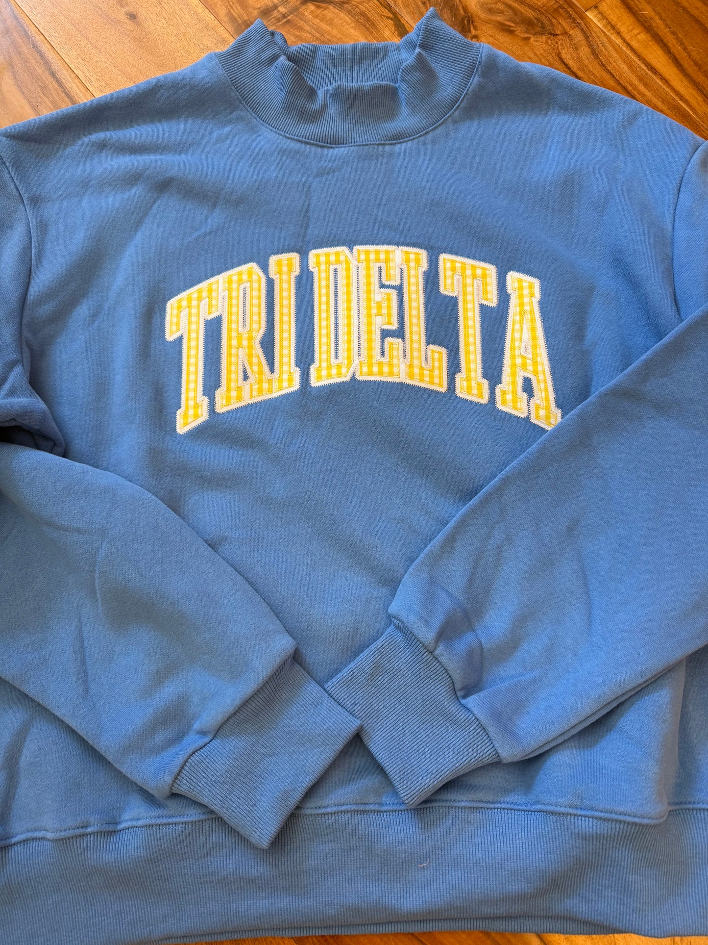 Sorority Mock Neck Crew Sweatshirt