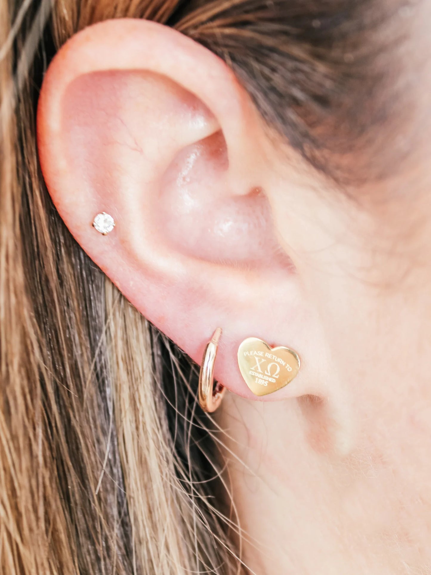 Sorority Heart Earrings