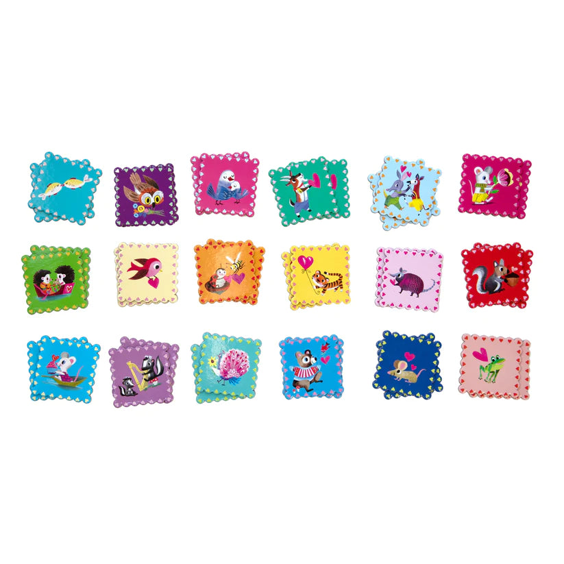 eeBoo Love Little Square Memory Game